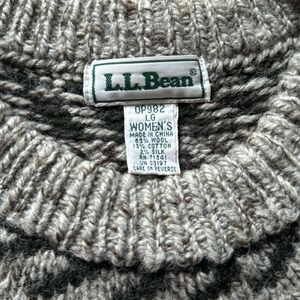 Vintage L.L. Bean Fair Isle Wool Blend Sweater